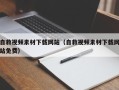 商水自救视频素材下载网站（自救视频素材下载网站免费）